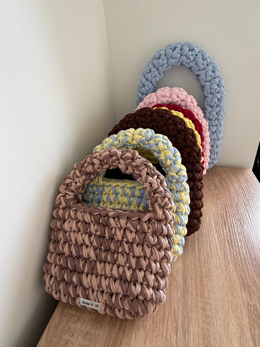Mini MUSHROOM Handbag - Brown