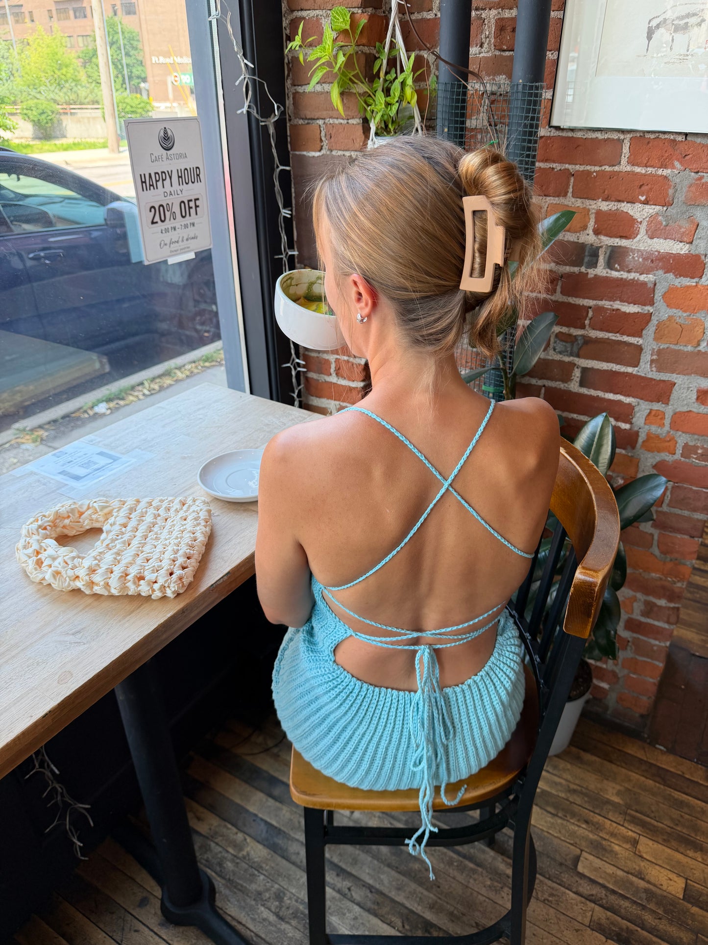 Cotton Open Back Mini Dress - Multiple Colors