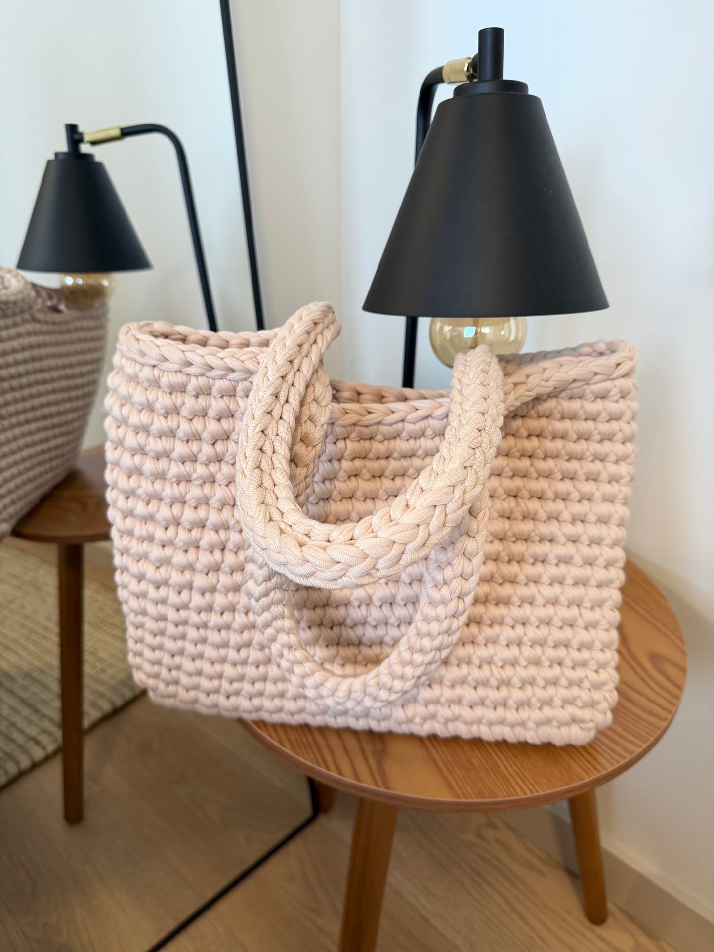 TOTE Shoulder Bag - Beige