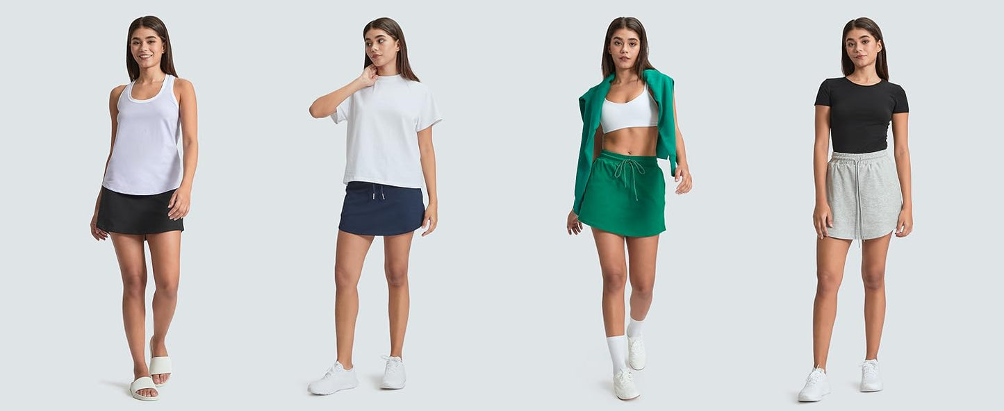 Golf Athletic Skort - Skirt With Built In Shorts.